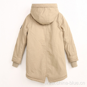 Fashion boy's outdoor windproof parka jacket